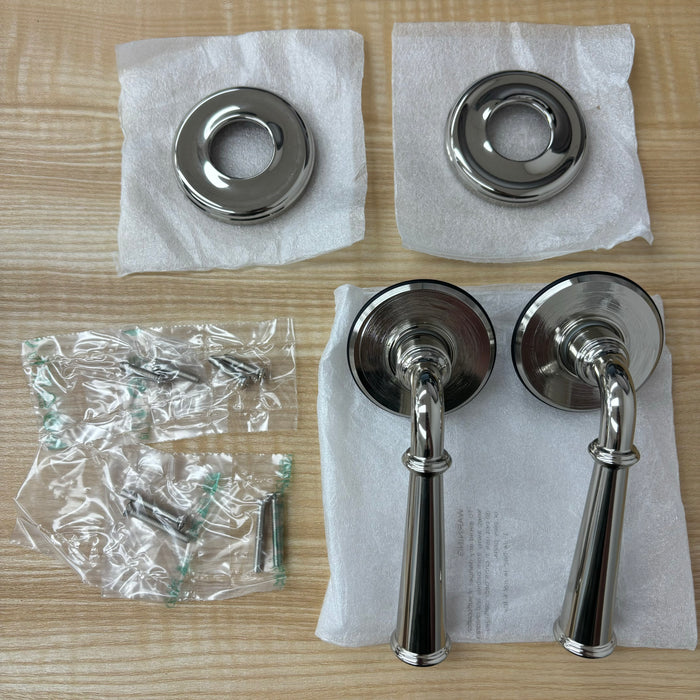 Chrome Door Lever & Rose Set, 1041-2NEBETRUS14