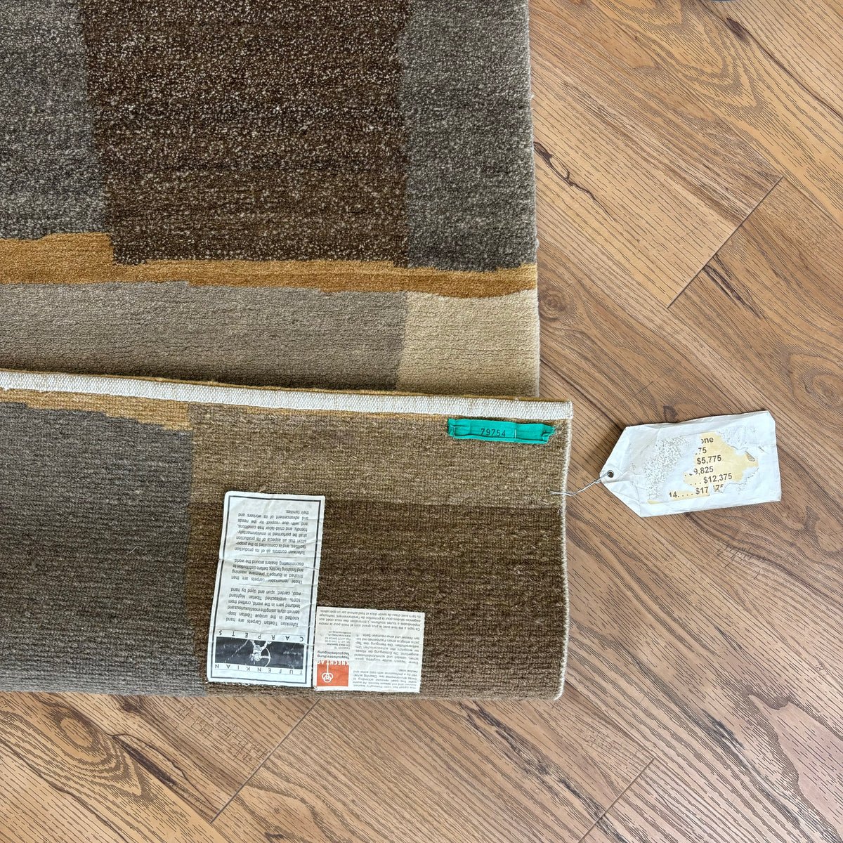 3x5-ft Taba Blackstone Rug, 100% Wool, 2-0047301
