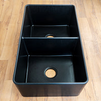 33" x 19" Granite Sink - Black