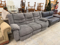Dark Grey 3-Seater Reclining Sofa