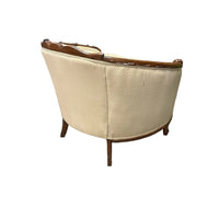 36-Inch Antique French Upholstered Chair