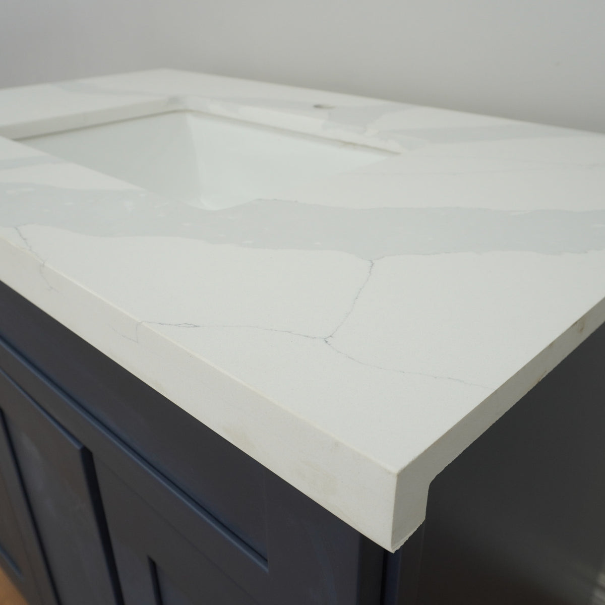 36-inch Bathroom Vanity w/ Stone Countertop in Grey