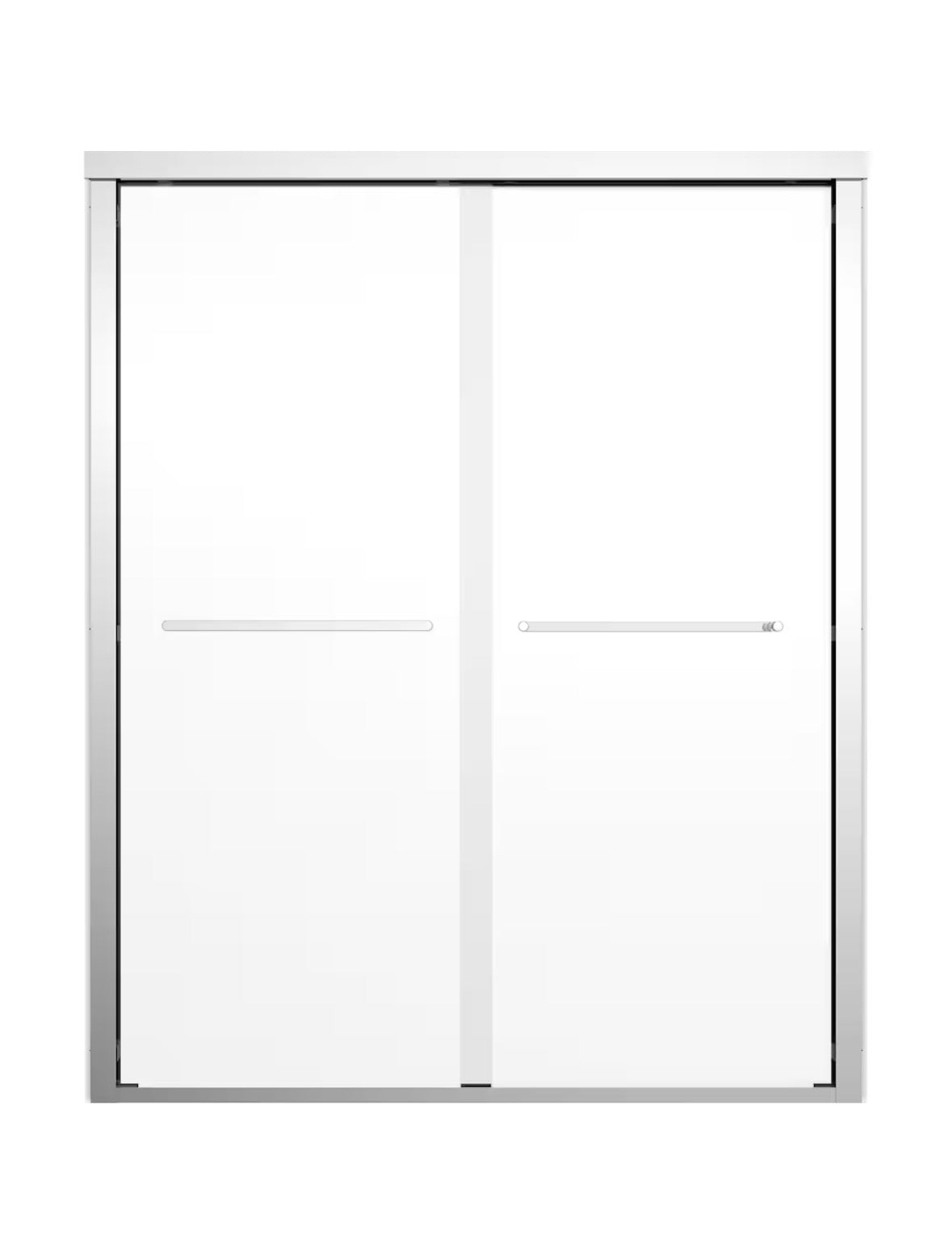 Mirolin Maynor 56" 60" W x 73" H Framed Sliding Bypass Shower Door with Clear Glass, Chrome Trim
