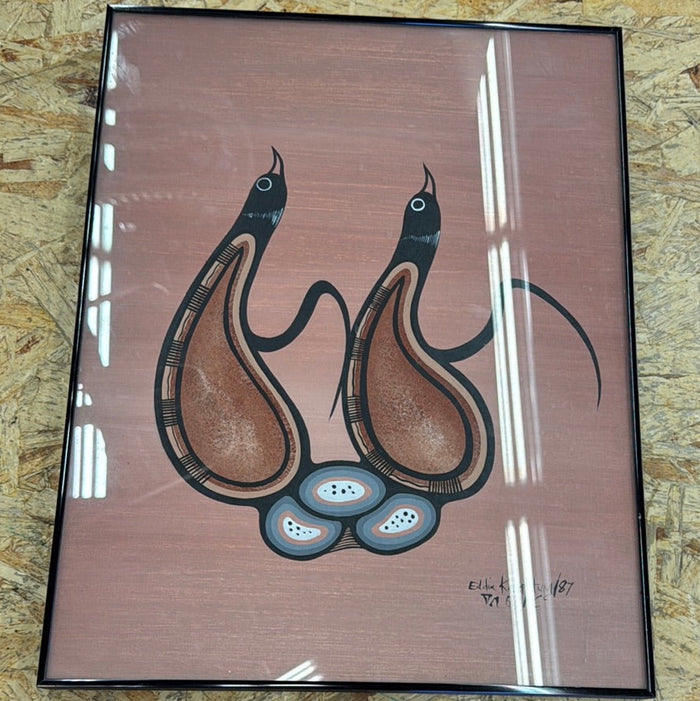 Eddie Kakepetum - Pair of Birds, Indigenous Mythology