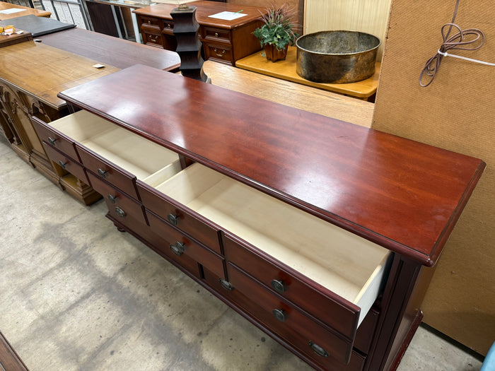 Sibu Transitional Cherry Solid Wood 6-Drawer Dresser