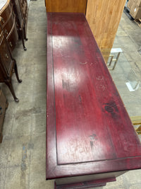 Burgundy 6 Drawer Dresser