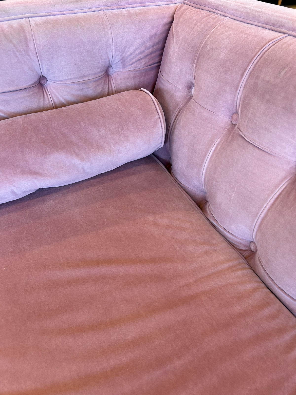 Pink Tufted Sofa