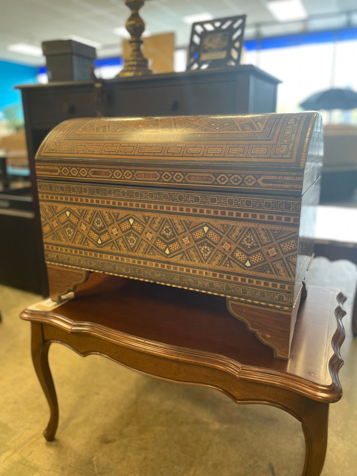 Syrian Inlaid Wooden Chest