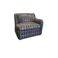 37-Inch Faux Snakeskin Arm Chair