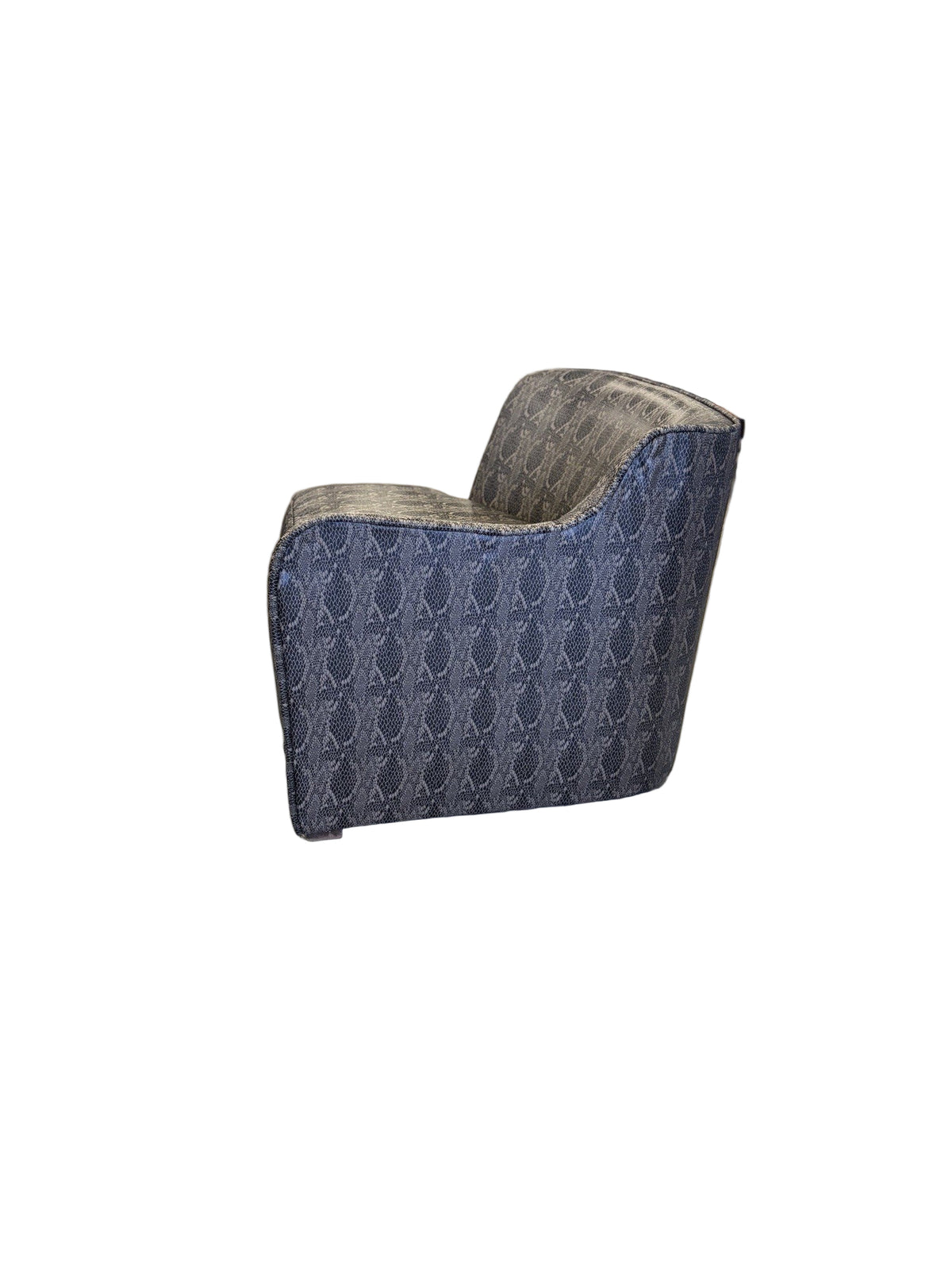 37-Inch Faux Snakeskin Arm Chair