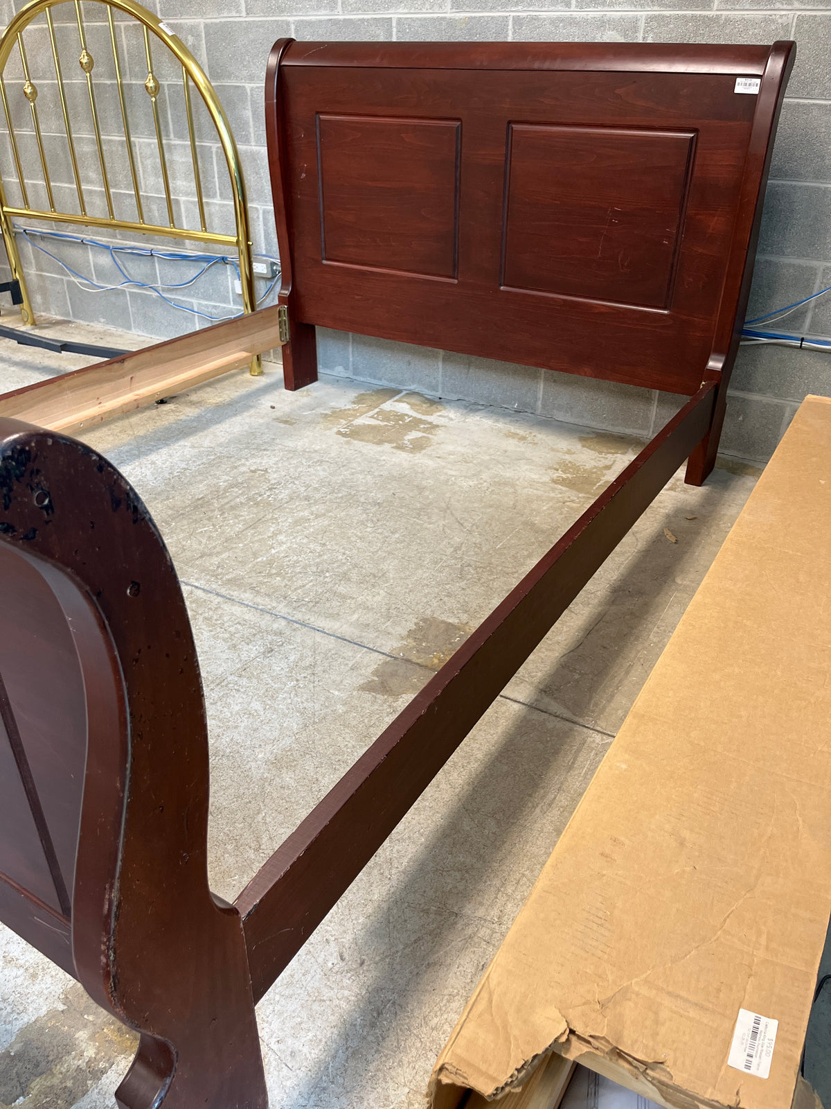 78"W Sleigh Bed Frame - King