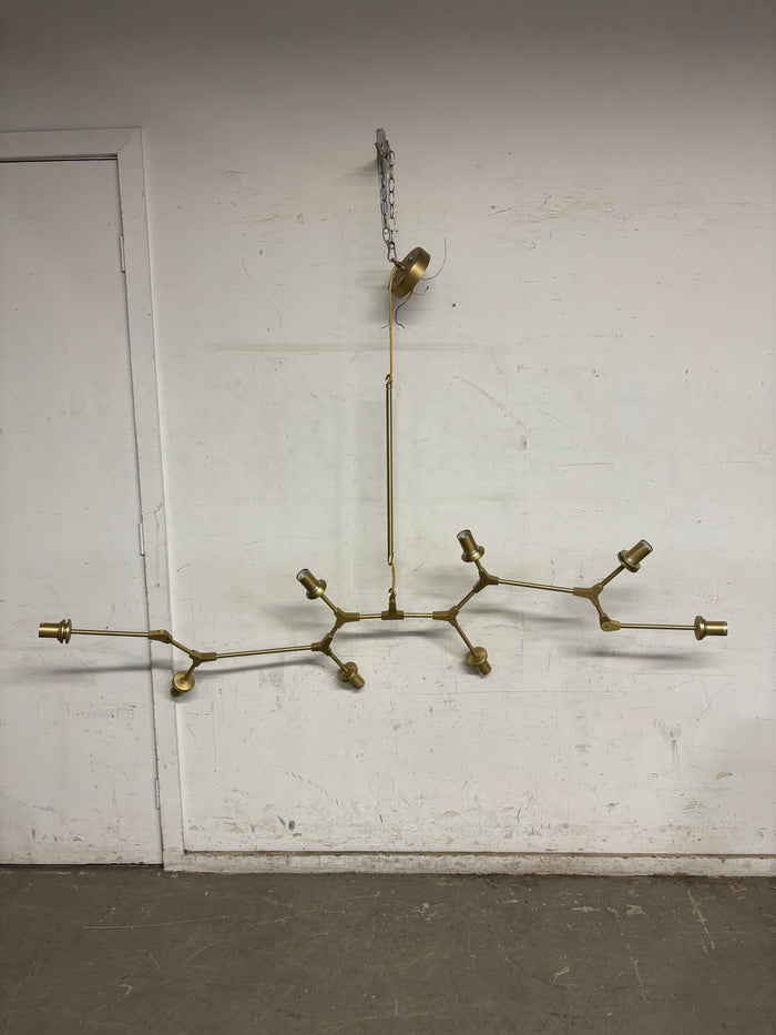 Kenbridge 8 - Light Sputnik Modern Linear Chandelier