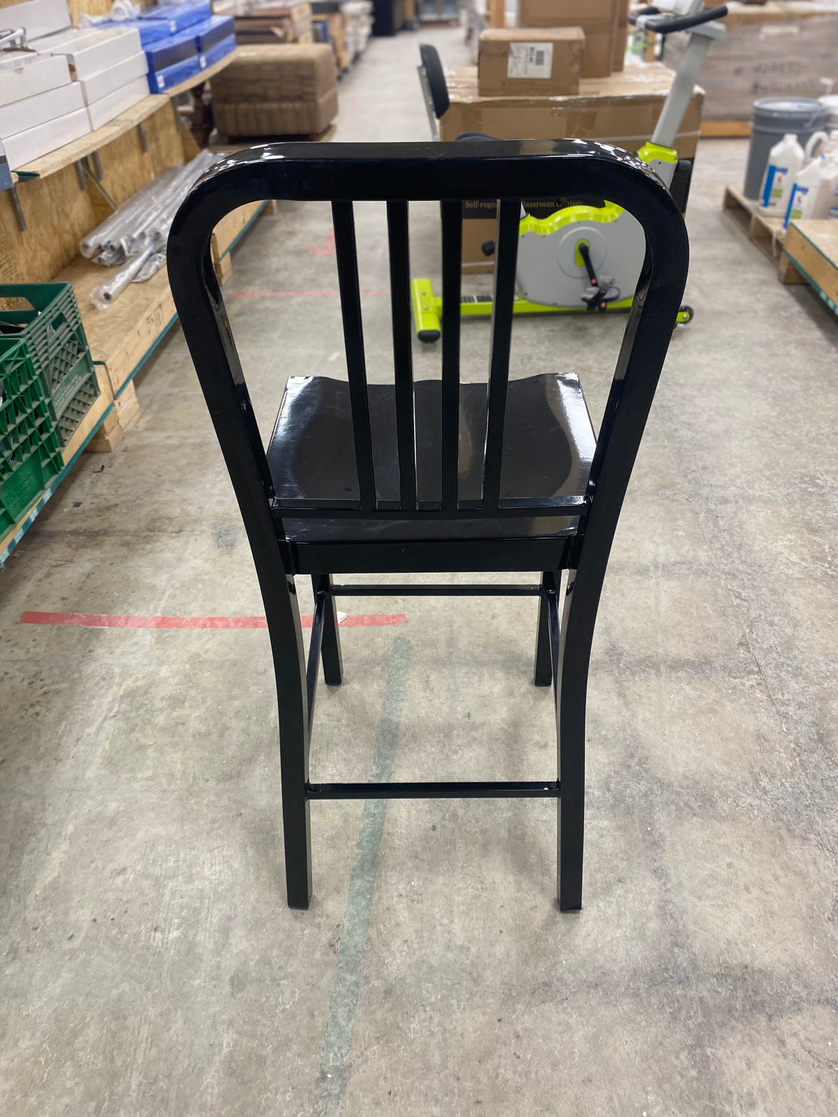 Kipling Gunmetal Black Metal Counter Stool