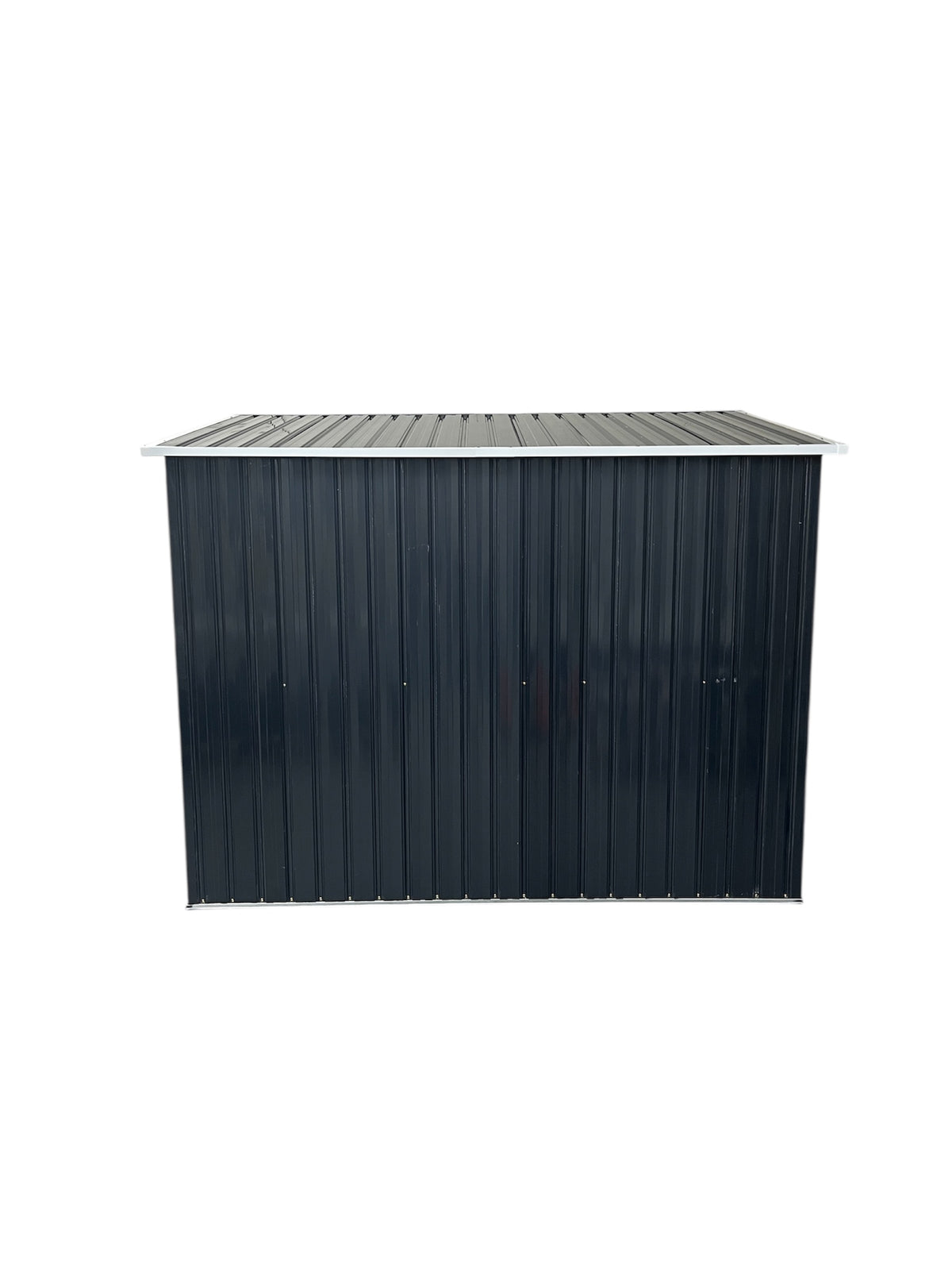 47.2-inch x 87.4-inch Dark Grey Metal Shed with Lockable Door