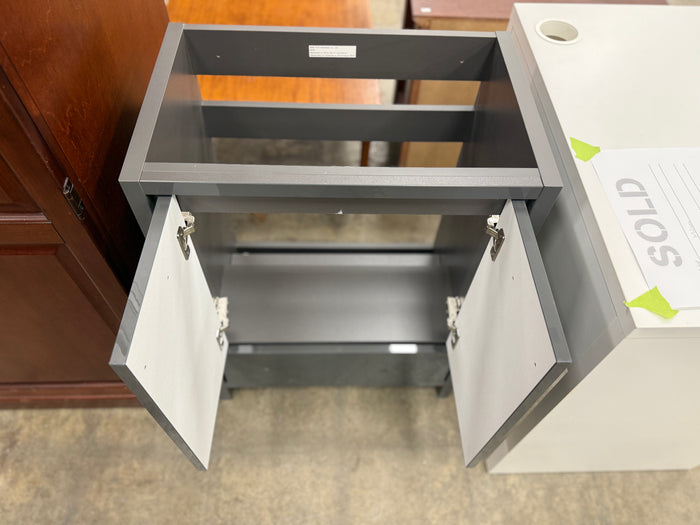 Dark Grey Gloss Freestanding Bathroom Vanity