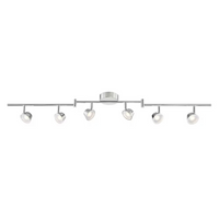 6-Light LED Directional Track Lighting Kit in Silver