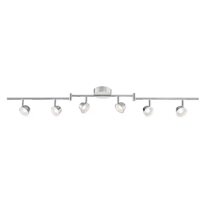 6-Light LED Directional Track Lighting Kit in Silver