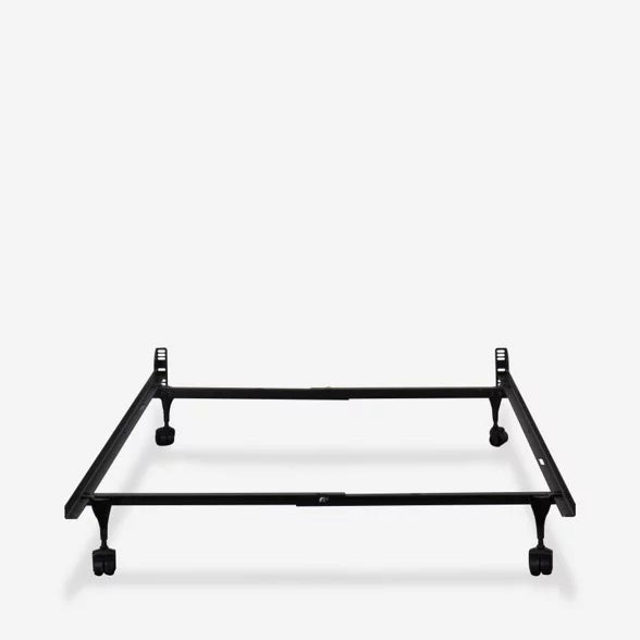 Twin Metal Bed Frame with Locking Wheels