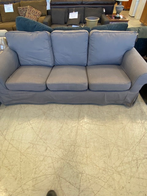 Grey Fabric Three Seat Sofa