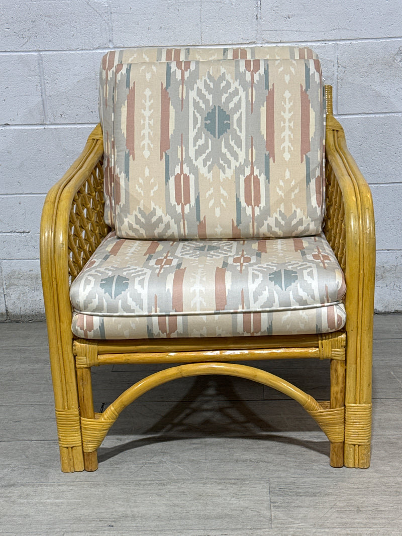 Rattan Bamboo Arm Chair