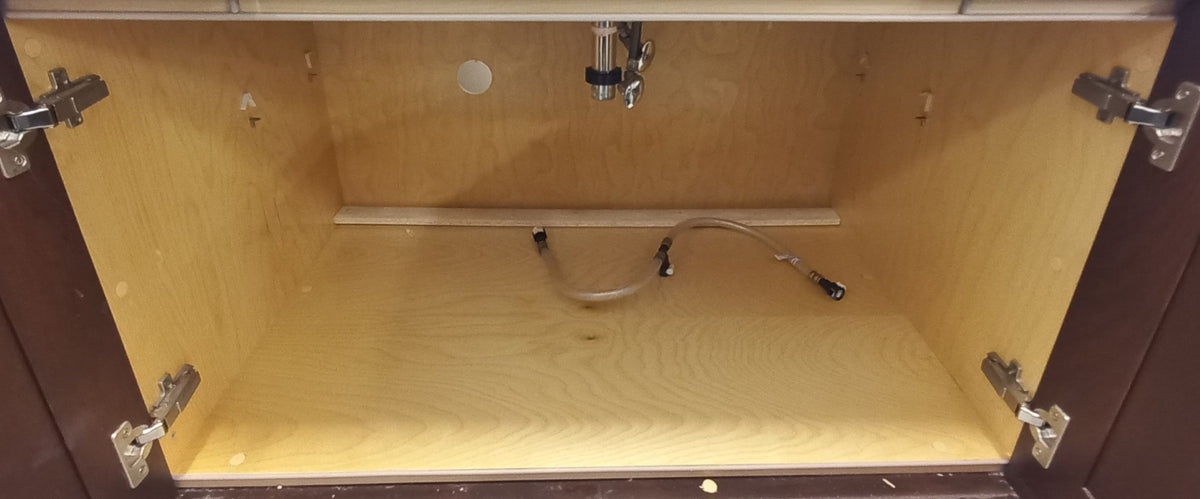 39-Inch Single Sink Bathroom Vanity with Marble Top
