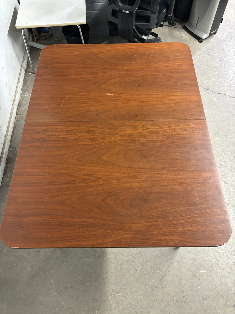 48”W Brown Rectangular Dining Table