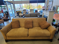 2-Seater Tan Microfiber Sofa