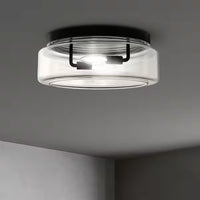 13-inch 2-Light Ceiling Flush Mount in Matte Black