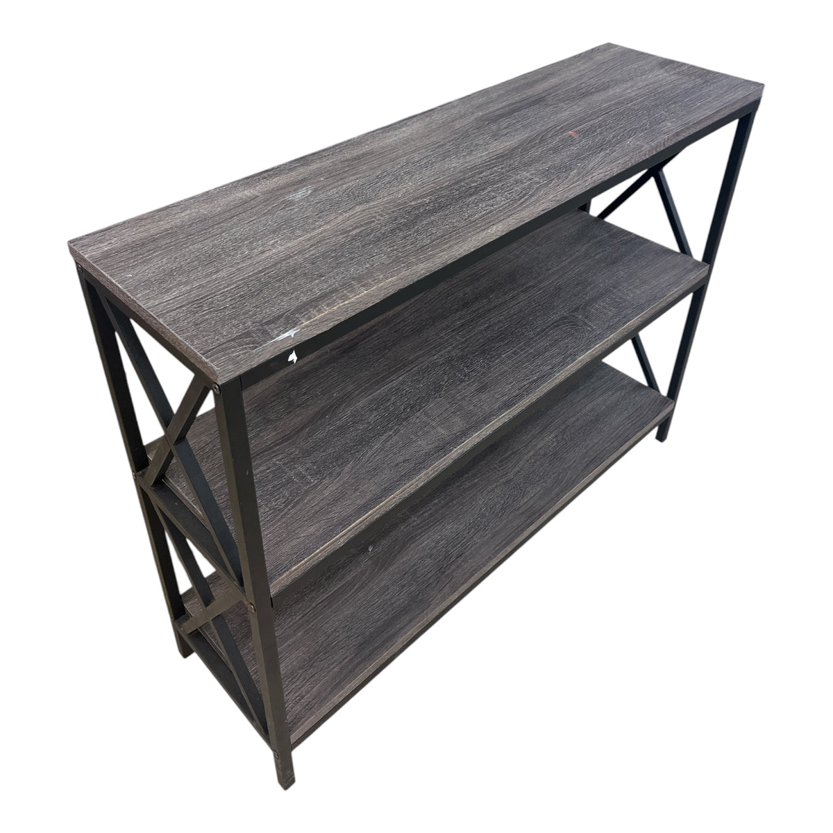 Grey Industrial Bookshelf