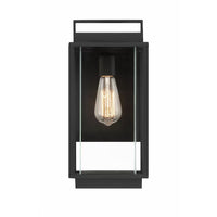 Rockwell 1-Light Outdoor Wall Sconce in Black 39455