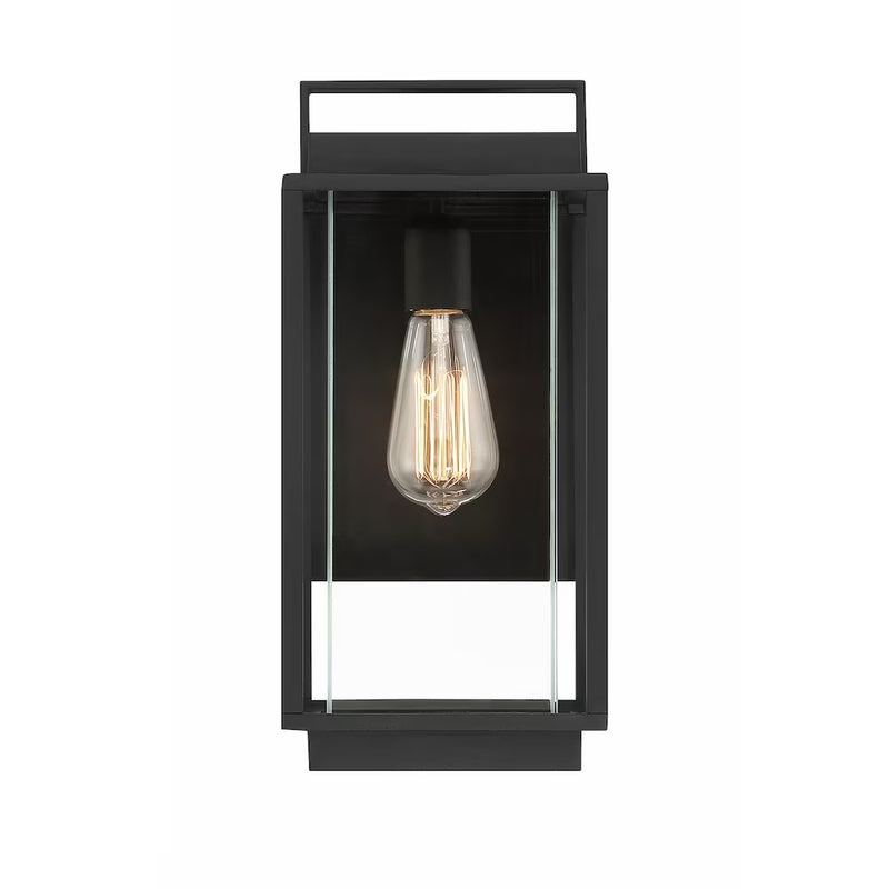 Rockwell 1-Light Outdoor Wall Sconce in Black 39455