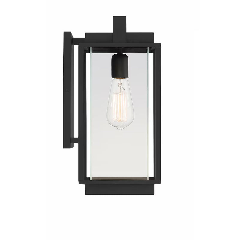 Rockwell 1-Light Outdoor Wall Sconce in Black 39455