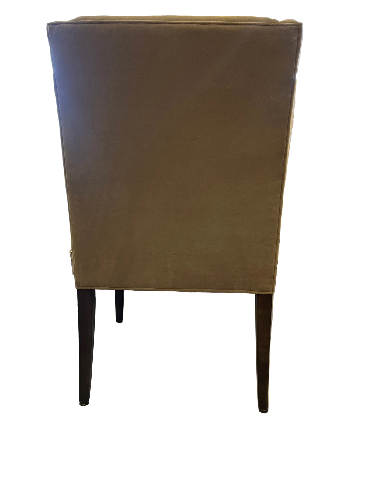 Grey Upholstered Wingback Chair