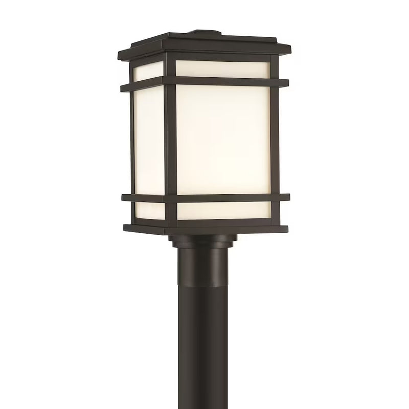 Balmoral LED Outdoor Post Mount Lantern in Black 39642