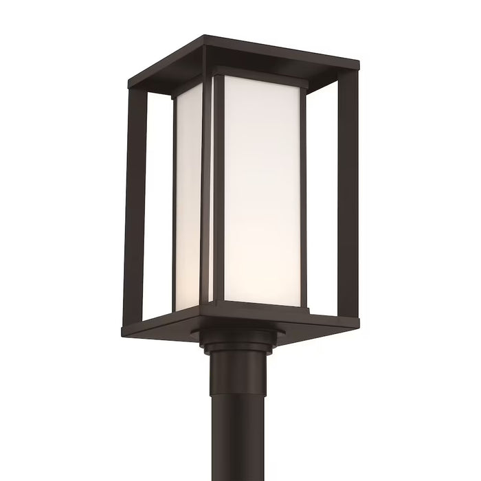 Paxton LED Outdoor Post Lantern in Black w/ Frosted Glass 39652