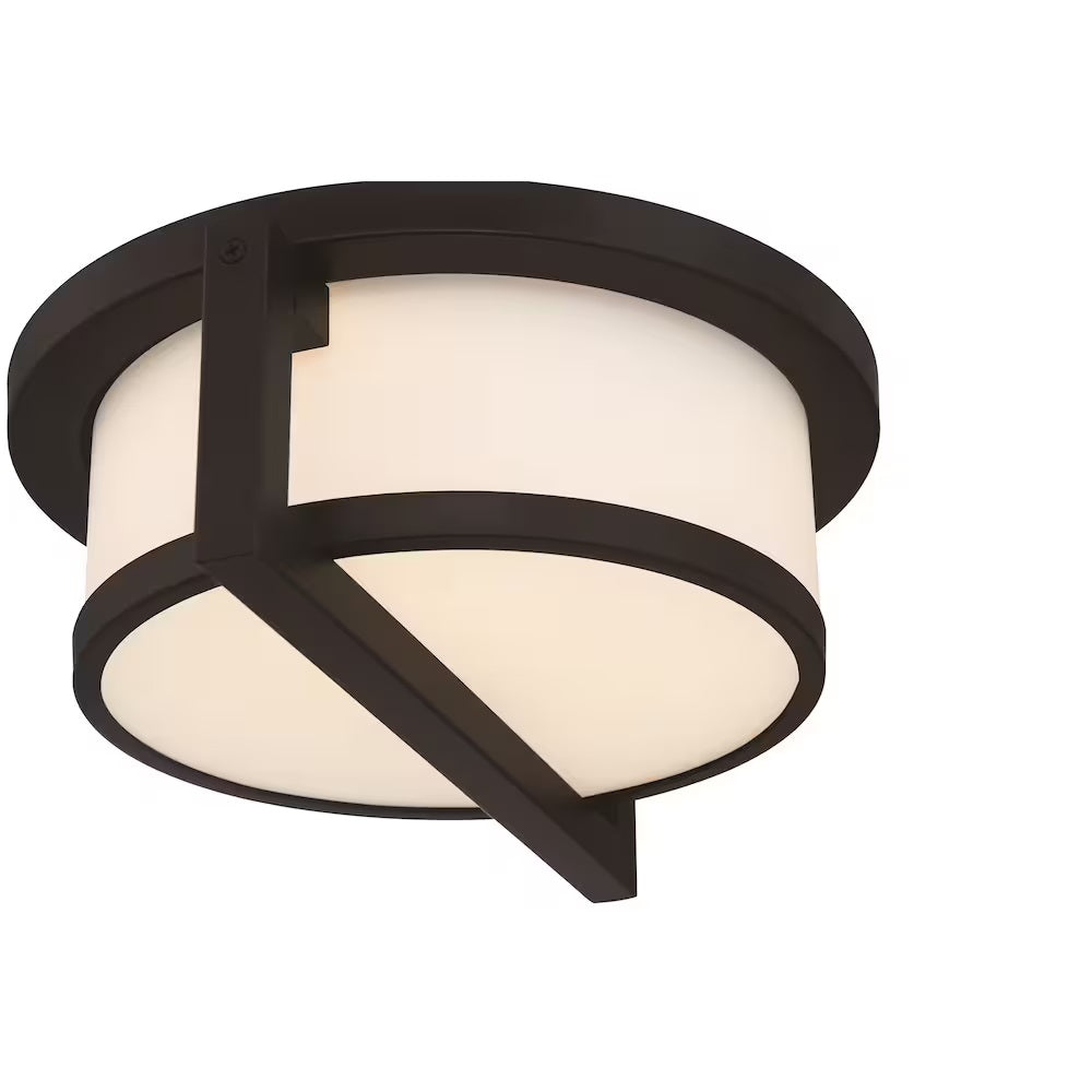 Landon 12-inch LED Outdoor Wall Sconce in Black 39658