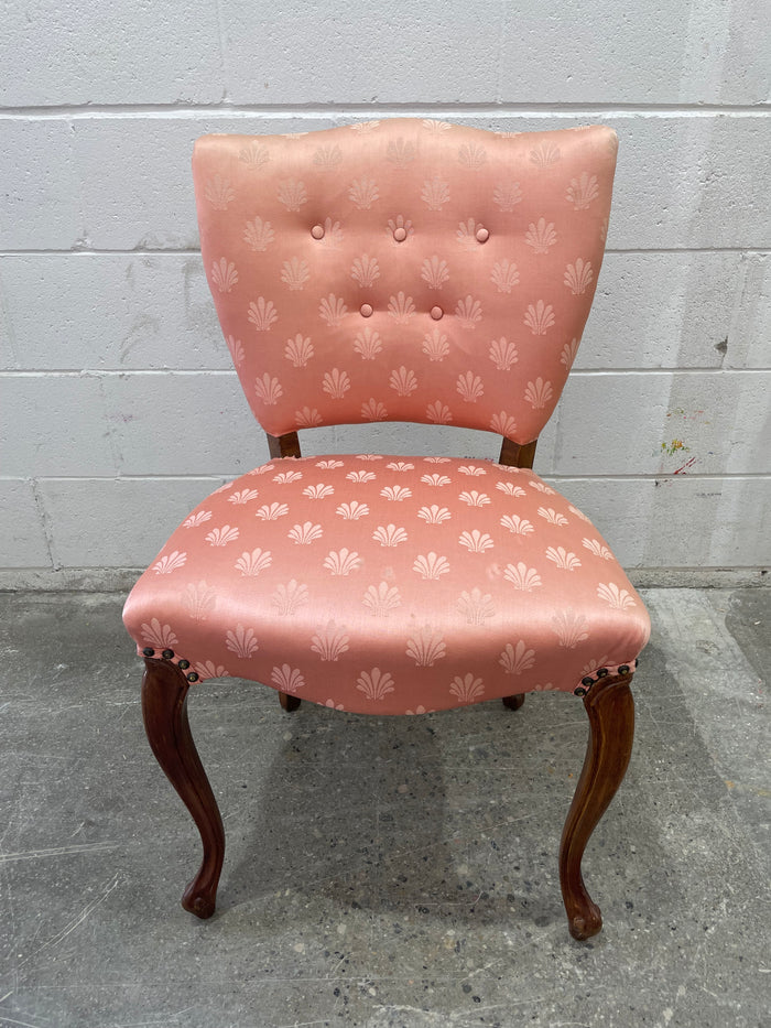 Coral Fabric Accent Chair