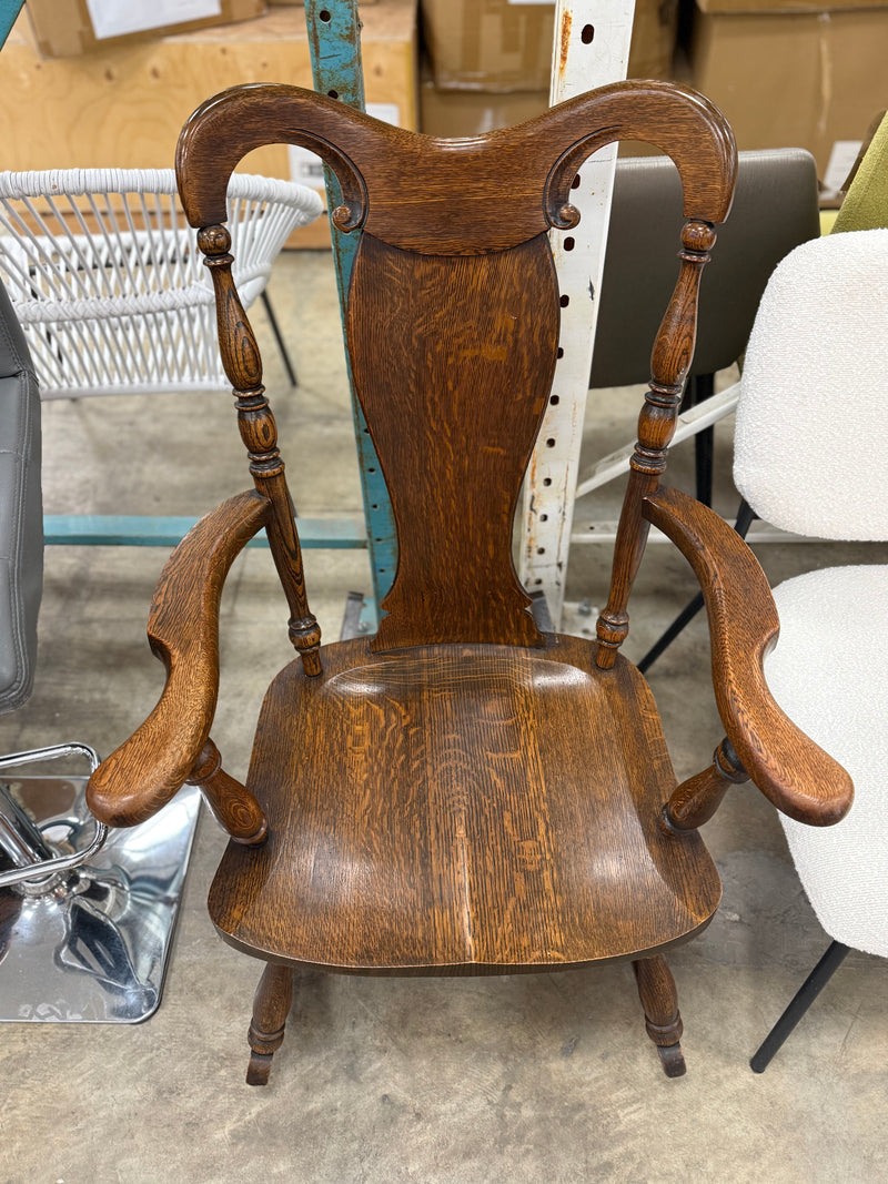 Dark Brown Wooden Rocking Chair