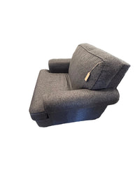 Large Brown Fabric Armchair