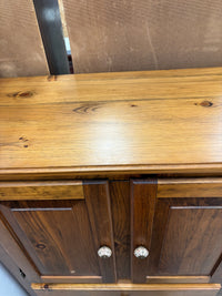 Golden Oak Tone Wooden Armoire