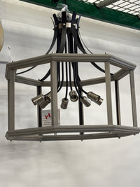 Artcraft Wooden Frame 8 Bulbs Chandelier