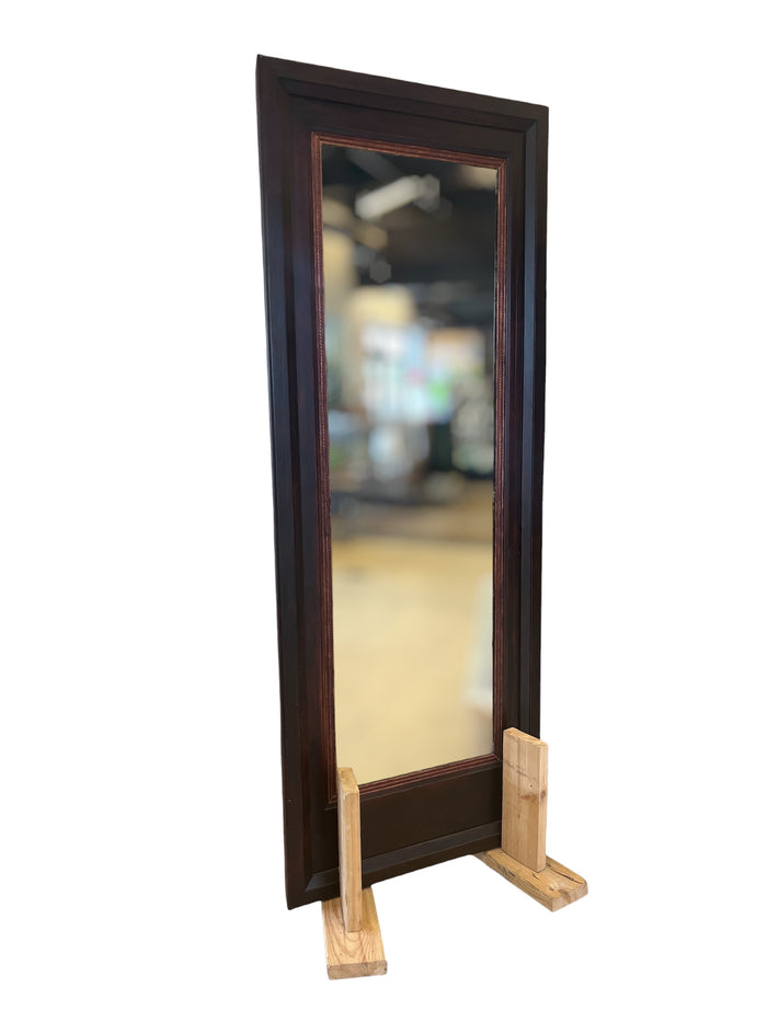 Cherry Tone Wood Full Length Mirror