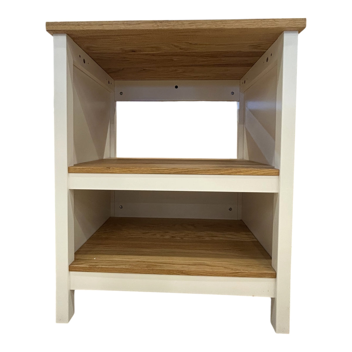 White and Oak Kitchen Island (Never Been Used)