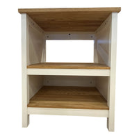 White and Oak Kitchen Island (Never Been Used)