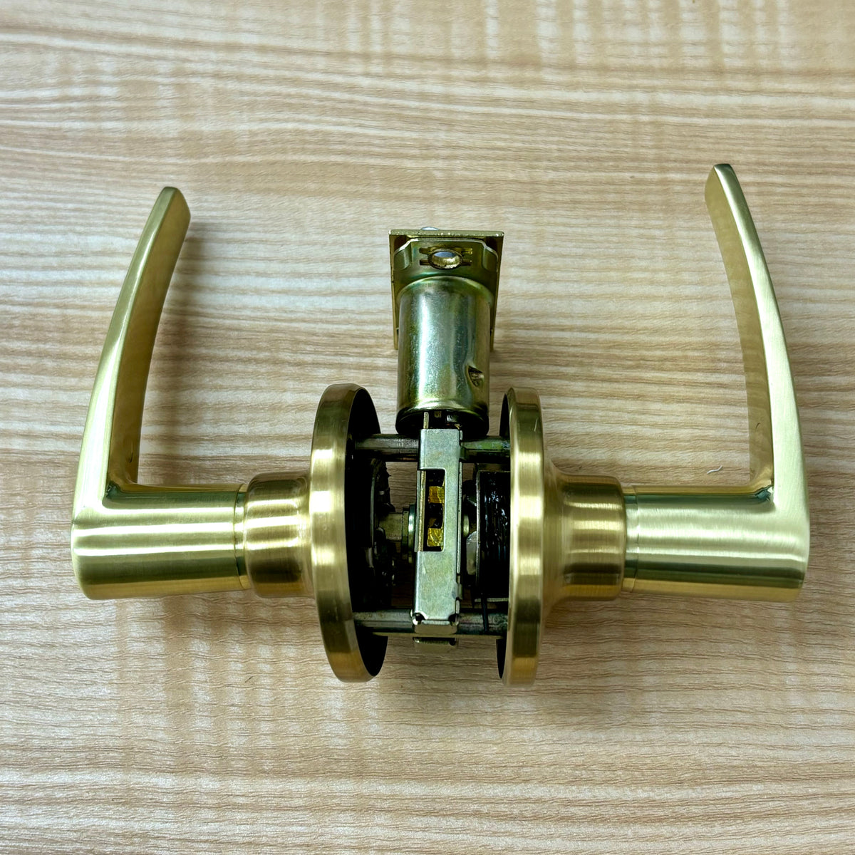 Door Passage Lever Set – Brushed Gold, 3820PS