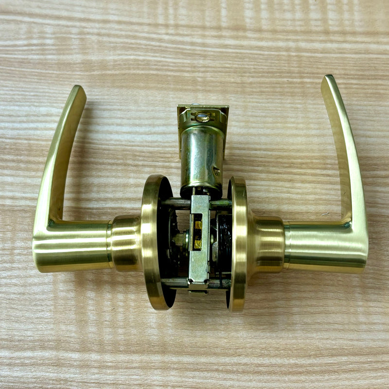 Door Passage Lever Set – Brushed Gold, 3820PS