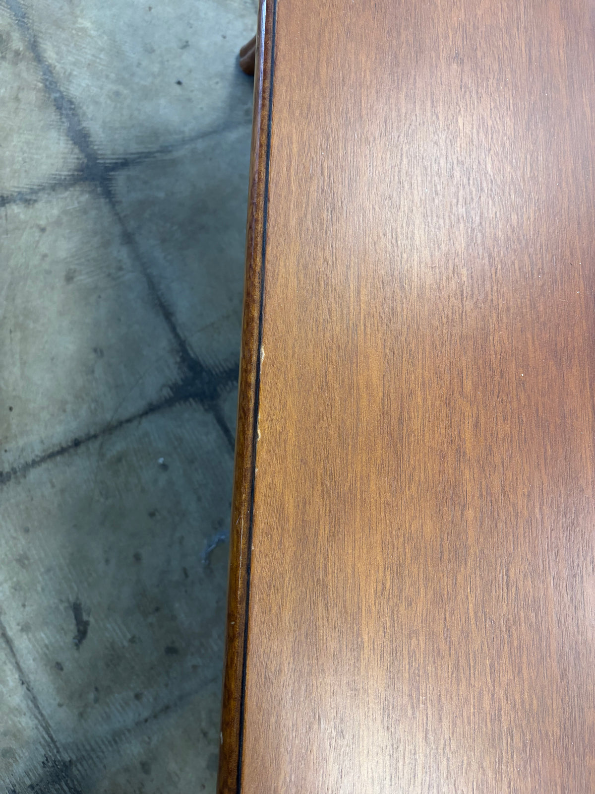 Wood and Rattan Coffee Table