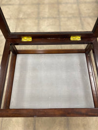 Glass Display End Table