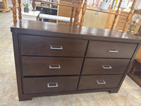 Brown 6 Drawer Dresser