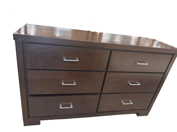 Brown 6 Drawer Dresser